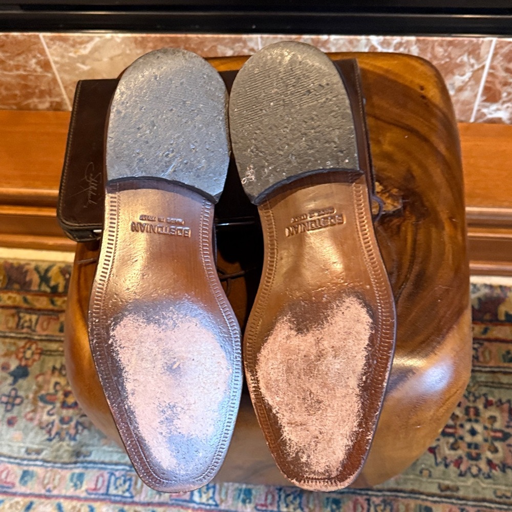 Bostonian Brown Leather Italian made Derby/ 9.5 - Picture 5 of 10